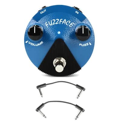 Dunlop FFM1 Silicon Fuzz Face Mini Fuzz Face Mini Pedal with 3 Patch Cables - Silicon Transistor image 2