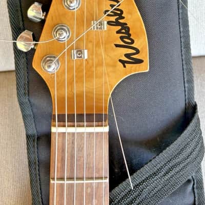 Washburn X Series Electric Guitar Black HSS w/ Fender Gig Bag New Strings, Capo,Strap image 3