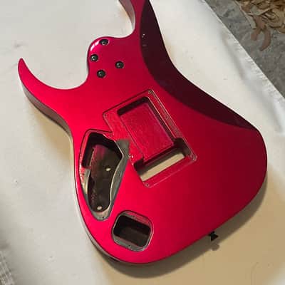 2000 Japan Fujigen Ibanez RG7420 7 String Magenta Crush Guitar