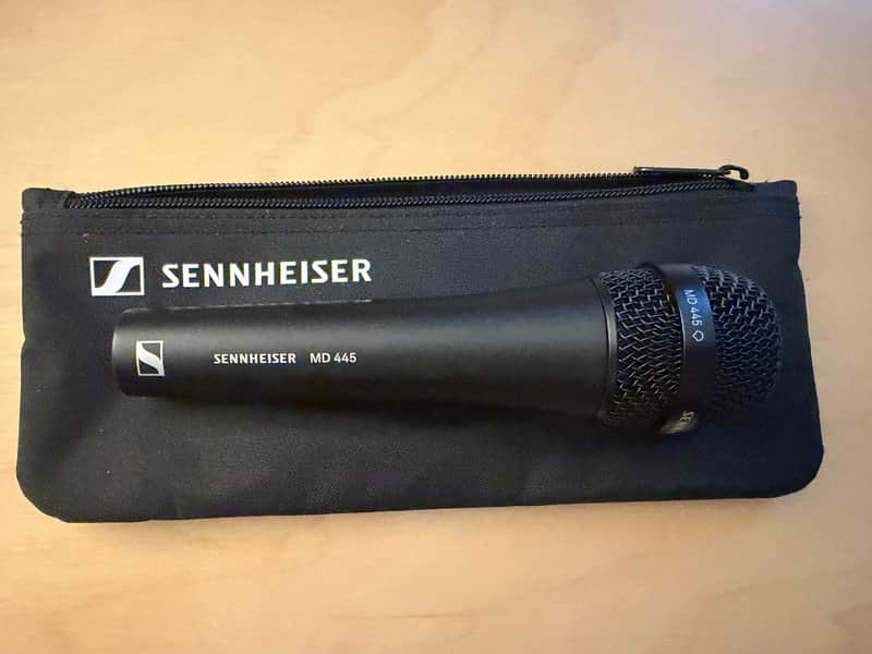 Sennheiser MD 445 Supercardioid Handheld Dynamic Microphone 2022 - Present - Black image 1