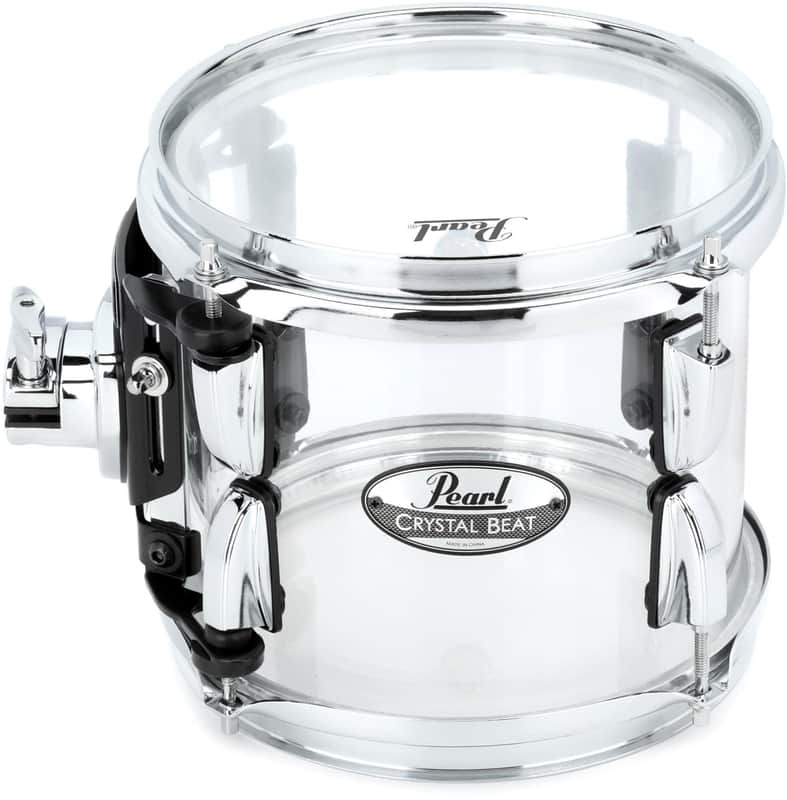 Pearl Crystal Beat 8"x7" Crystal Beat Tom w/OptiMount, Ultra Clear Acrylic (CRB0807T/C730) image 1