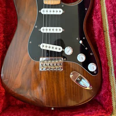 Fender Stratocaster Hardtail 3-Bolt Body 1971 - 1977 - Walnut (Mocha) image 2