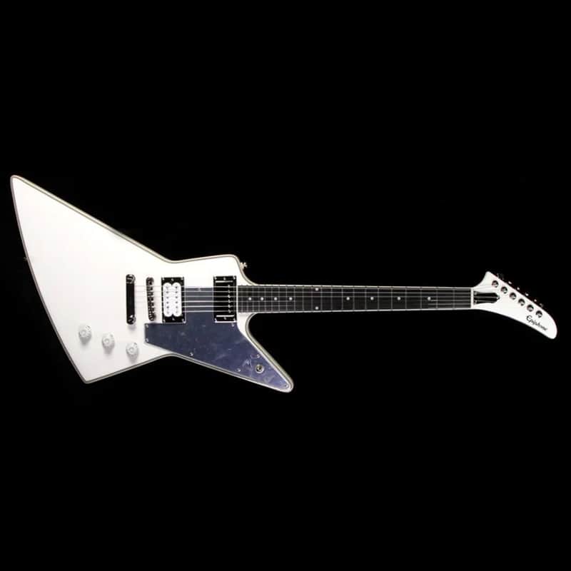 Epiphone Tommy Thayer Signature "White Lightning" Explorer 2018 - 2019 - Metallic White image 1