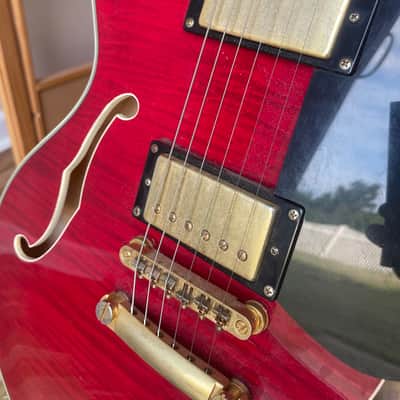 Washburn HB35-WRK Semi-Hollowbody 2010s - Wine Red image 12