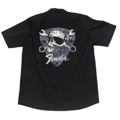 Fender David Lozeau Mechanico Workshirt, Black, S image 1