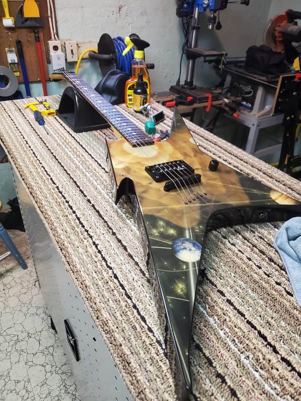 BC Rich Ironbird 2003 Body Art Space Face image 1