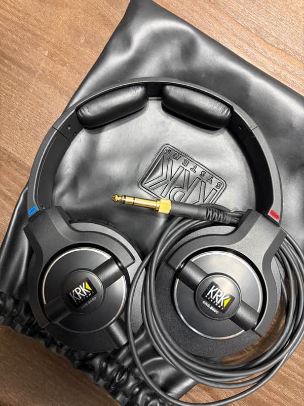 KRK KNS 8400 Closed-Back Studio Monitoring Headphones w/ Original Carrying Pouch image 1