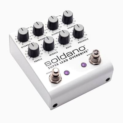 Soldano Super Lead Overdrive Plus Pedal2-channel Overdrive/Distortion Guitar Pedal with Channel Footswitch, 3-band EQ, Presence, and Deep image 2