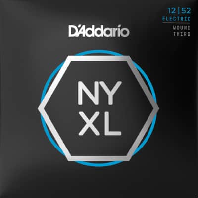 D'Addario NYXL1252W Nickel Wound Electric Guitar Strings, Light Wound 3rd, 12-52 image 1