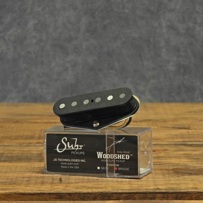 Suhr Woodshed Andy Wood Signature Bridge Pickup New from Authorized Dealer - Black image 1