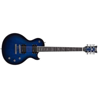 Solo-II Supreme - See Thru Blue Burst Schecter image 2