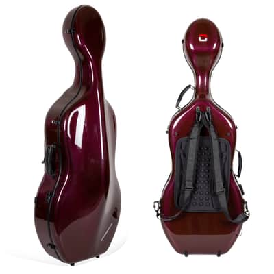 Crossrock 100% Carbon Fiber Case fits 4/4 Full-Size Cello, 7 Lb Lightweight image 3
