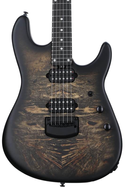 Ernie Ball Music Man Jason Richardson Signature Cutlass HH Electric Guitar - Natural Buckeye Burl image 1