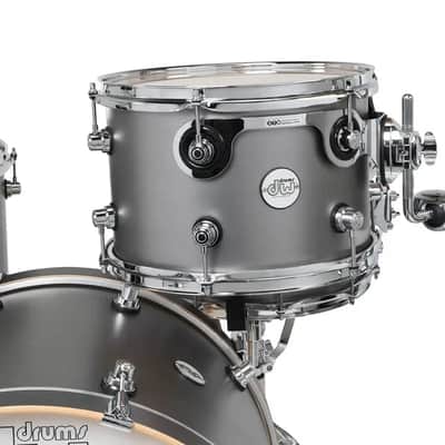 DW Limited Edition Design 3pc Drum Set 22/12/16 Titanium Satin image 4