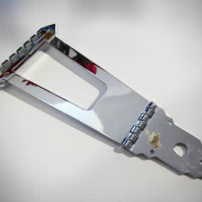Gibson ES-175 & Other Gibson Archtops Tailpiece Authentic Vintage Part Circa-1970s-1980s-Chrome image 8
