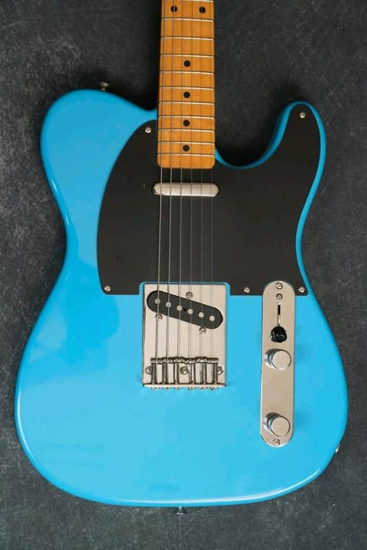 Fender "Squier Series" Standard Telecaster with Maple Fretboard 1993 - Pacific Blue image 1