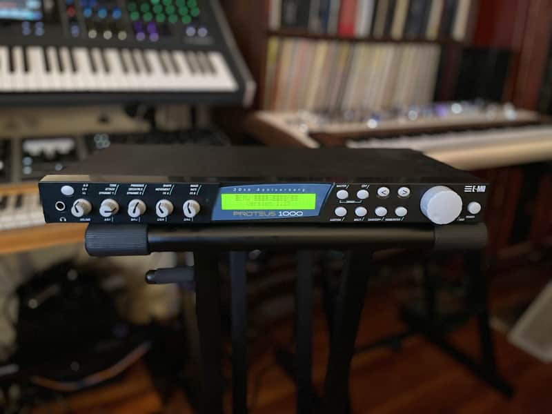 E-MU Systems Proteus 1000 '30th Anniversary' Rackmount 64-Voice Synthesizer 2002 - Black image 1