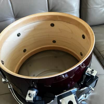 Premier Signia 12x8" Rack Tom - Cherry Wood Red image 9