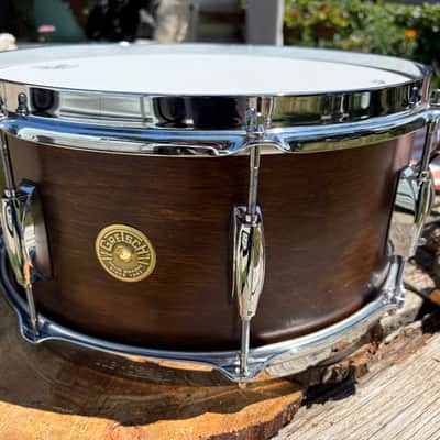 Gretsch Broadkaster 6.5x14 Snare Drum - Antique Maple Gloss image 2