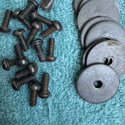 Rogers Lot of 8 Beavertail Vintage Cleveland era Tom Drum Lugs Lot #1 60s - Chrome image 10
