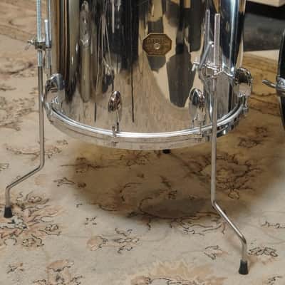 Gretsch 12/12/16/24" Drum Set - 1970s Chrome over Wood image 11