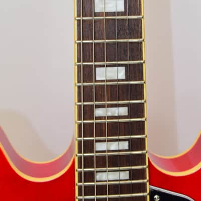 2022 Epiphone Artist Joe Bonamassa Signature 1962 Reissue ES-335 Electric Guitar, Cherry w/ Case - Previously Owned image 7