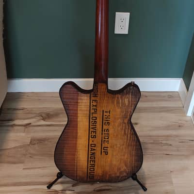 One-of-a-Kind Schoen Guitar – Ammo Box Wood, Bullet Casing Details, Rattlesnake Skin & Mad Max Vibes image 2
