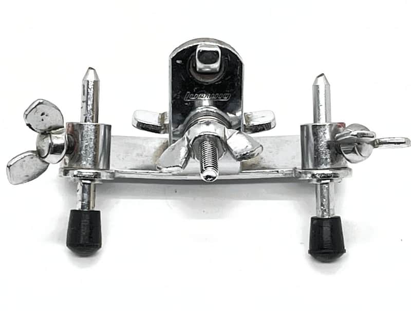 Ludwig #1304 / L-1304-BA Hoop Mounted Bass Drum Anchor Spurs - Block Logo Vintage 70s/80s- EX - LBDA-106 image 1
