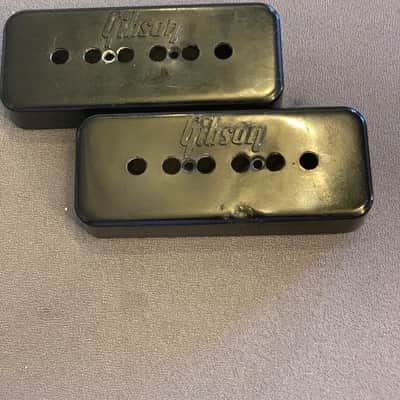 Gibson P90 pickup covers pair 1972 - Black image 1