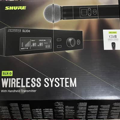 Shure SLXD24/K8B-G58 KSM8/B Handheld Vocal Wireless Microphone System 2023 - Black image 1