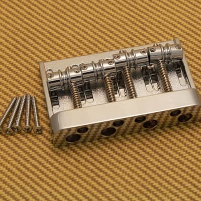 008-1460-049 Genuine Fender High Mass 4-String Bass Bridge Chrome Finish