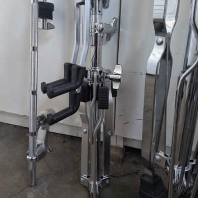 DW, Roland, Gibraltar - DW Flat Snare Stand, 2 x Roland Cymbal Boom/L-Rod stands, Gibraltar Cymbal Clamp - Silver image 14
