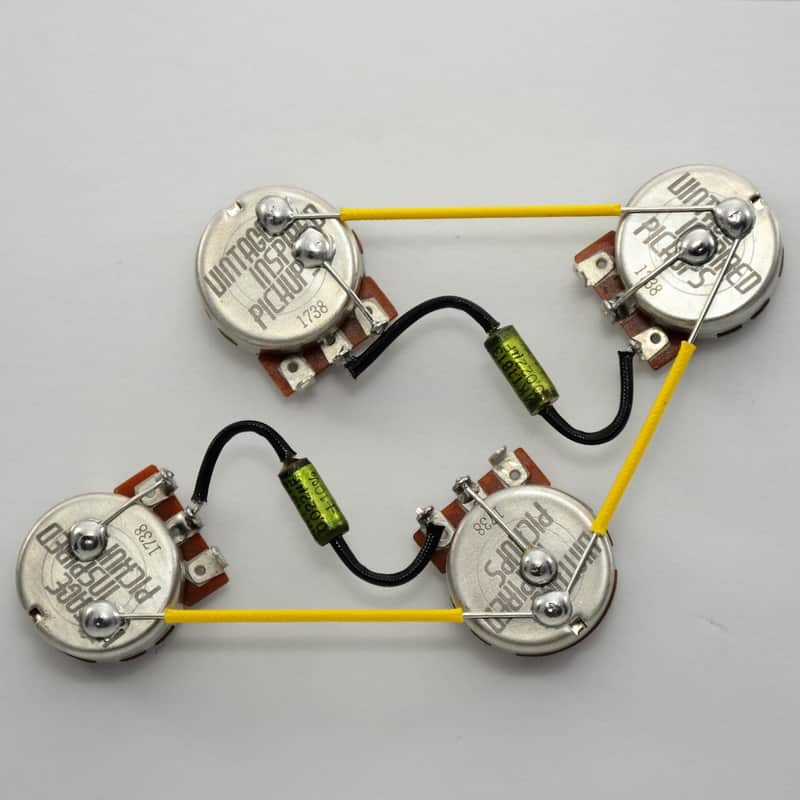 Jackson Electronic Luthier Les Paul Type Wiring Harness Kit 550 k Centralab image 1