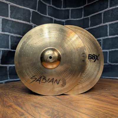 Sabian 14" B8X Hi-Hat Cymbals (Pair) – Brilliant Finish – Very Good Condition – Present & Ready to Groove image 1