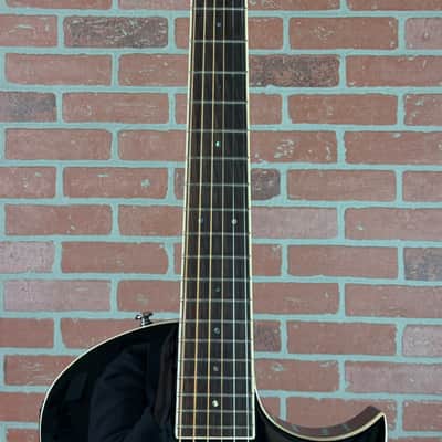 ESP LTD TL-6 Thinline Acoustic-Electric Guitar - Black image 6