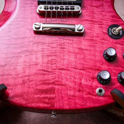 GIBSON USA Custom Shop Special Order M2M SG Custom "Cranberry + Ebony" (2024) image 6