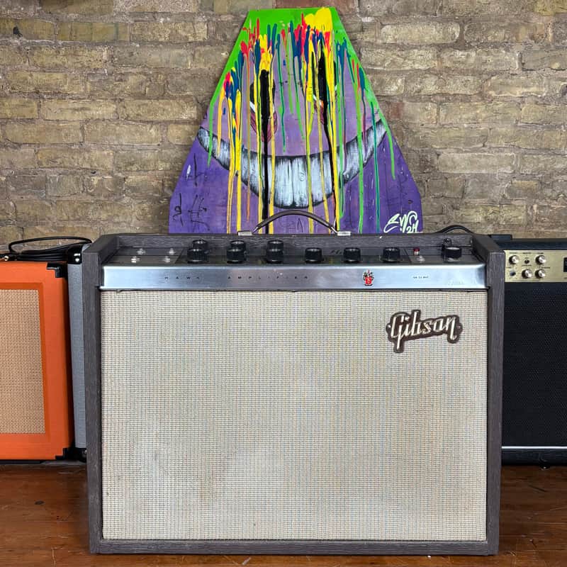 1964 Gibson Hawk Vintage 15 Watt 2x10 Tube Combo Amplifier image 1