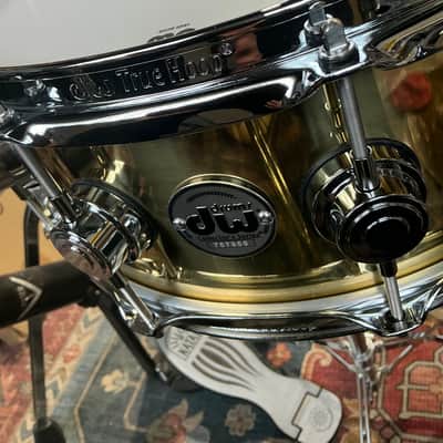DW Collectors Series 5.5x14 Bell Brass Snare Drum - Polished Brass image 5