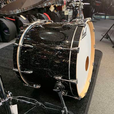 ~NEW~ Pearl STS924XSP/C316 Session Studio Select Birch/Mahogany Hybrid 4-Piece 10/12/16/22 Drum Kit Set in Black Halo Glitter Lacquer image 8