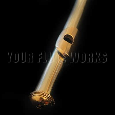 William S. Haynes 14k White Gold Flute #53151 with Silver Keys image 8