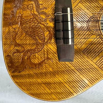 Tenor Ukulele Balinese Koa Handmade by Blueberry Mermaid Motif Pre-Order 90 Day image 2