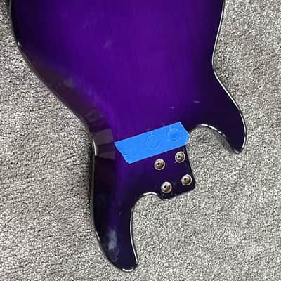 G&L CLF Research L-1000 S750 bass body ash purple burst image 5