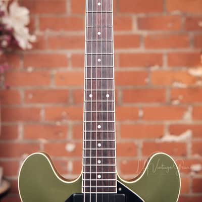 Collings I-30 LC Electric Guitar in Aged Olive Drab Green image 8