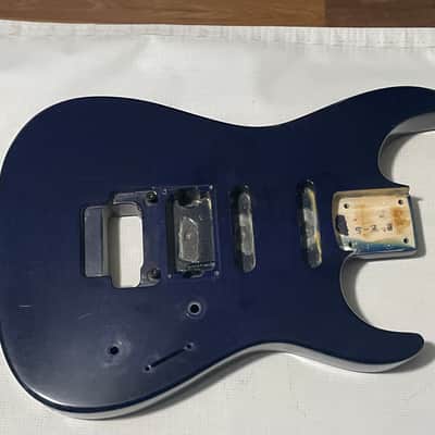 1989-91 Japan Charvel 375 Deluxe Blue Flame Maple Guitar Body Floyd Ready image 2