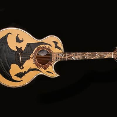 Blueberry Handmade Acoustic Guitar Jumbo Size Built to Order image 1