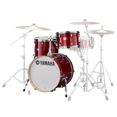 Yamaha Stage Custom Birch 3pc Jazz Drum Set Cranberry Red image 1