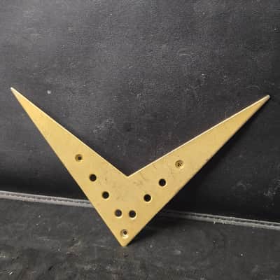 Unknown Flying V Tail Piece - Aged Gold image 2