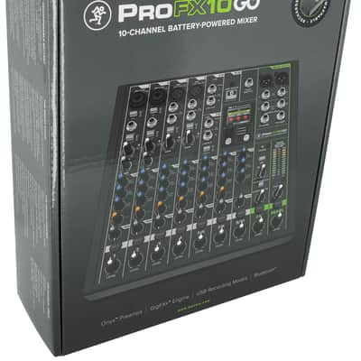 Mackie ProFX10GO 10-Channel Battery Analog Mixer w/FX/USB/Bluetooth+Mic+Boom Arm image 4