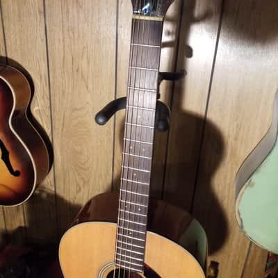 Yamaha FG-75 Red Label Folk Guitar 1968 - 1974 - Natural image 8