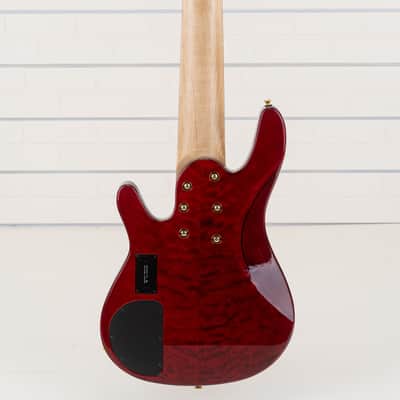 Yamaha TRBJP2 John Patitucci Signature 6-String Bass Guitar, Ebony Fingerboard, Trans Dark Red image 16